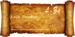 Laib Zsombor névjegykártya